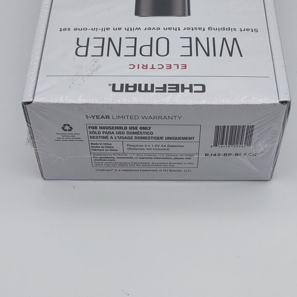 New & Sealed Chefman Wine Opener Makes Opening Bottles Fast - Picture 5 of 6